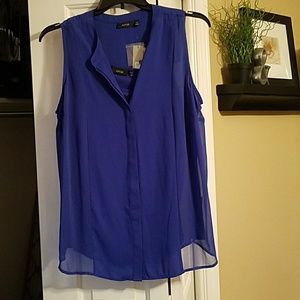 Blue blouse with tank